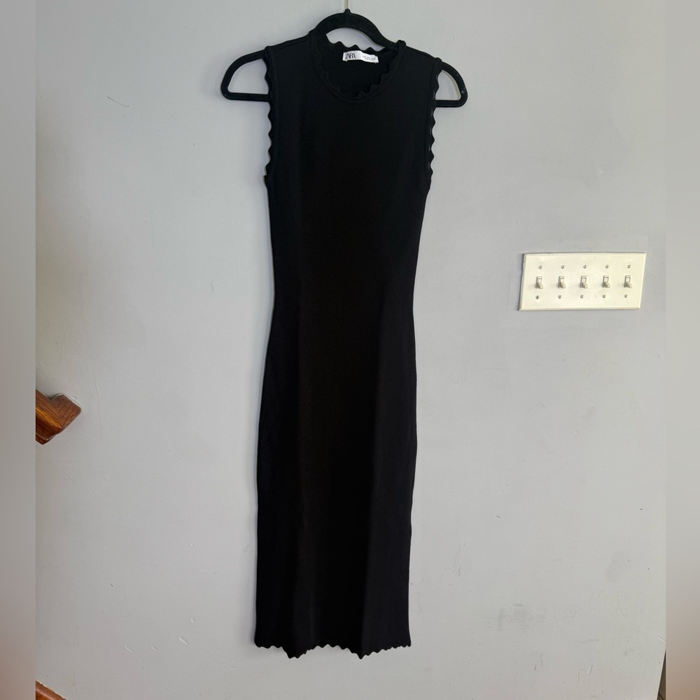Zara Black Sleeveless Dress